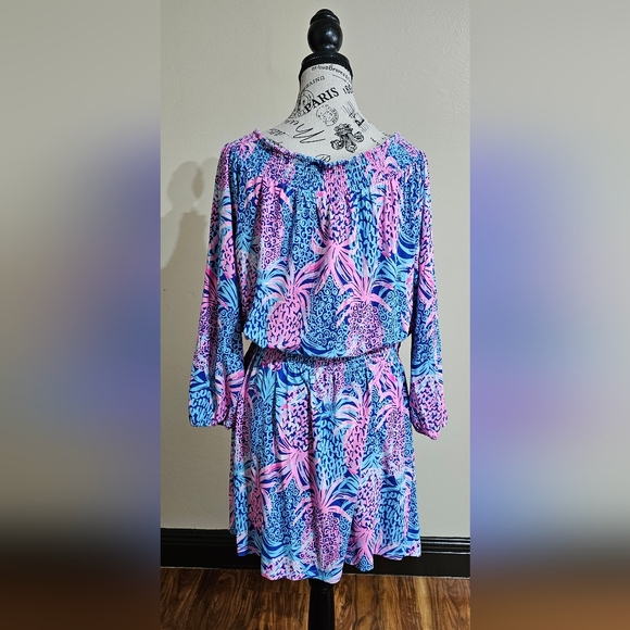 Lilly Pulitzer Off-The-Shoulder Romper Pineapples Size XL - Picture 2 of 6
